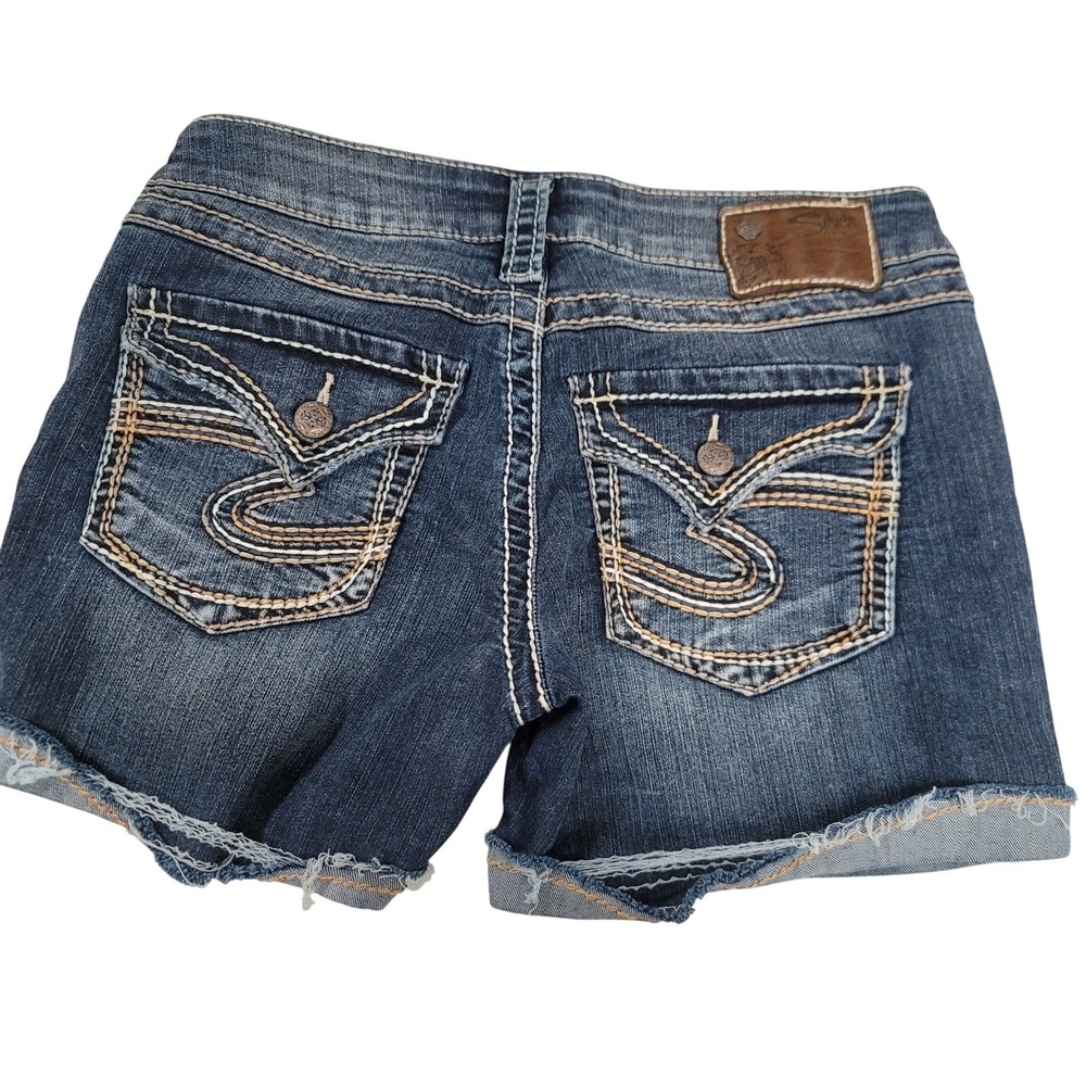Cutoff Denim Silver Jeans McKenzie Short Sz 29 Medium Wash Boho Indie Y2K Summer